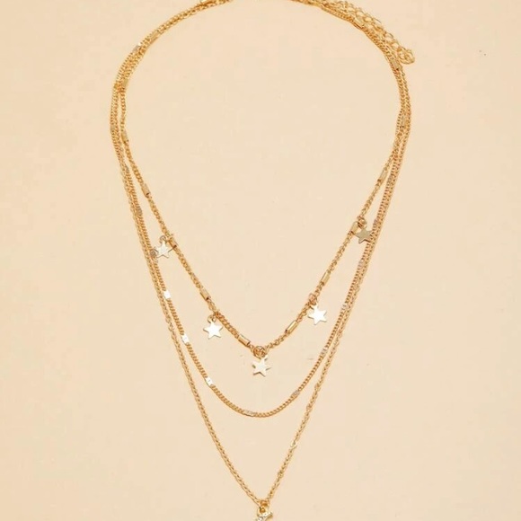 Star charm layered necklace - Picture 3 of 3